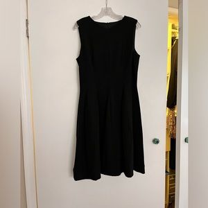 Talbots LBD!Little Black Dress-Sleeveless, side slit pockets.